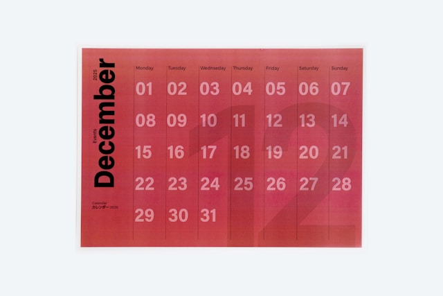 A calendar marking the month of December. There are no scheduled events yet, so the patient should schedule their appointment for laser skin resurfacing in Loudoun County as soon as possible to improve skin tone and texture before the festivities begin.